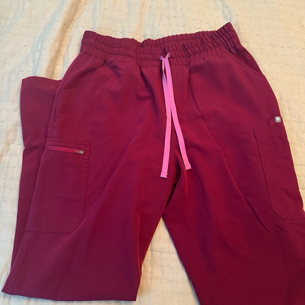 Figs Yola high waist L tall Deep magenta